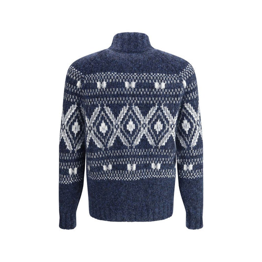 Blue Alpaca Vicugna Pacos Cardigan