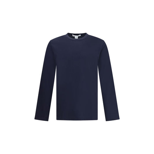 Blue Cotton Long Sleeve T-Shirt