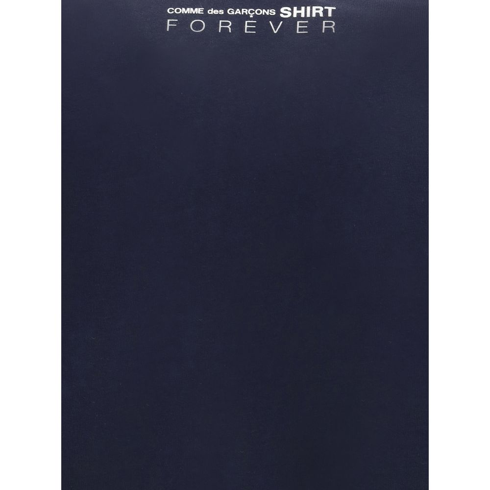 Blue Cotton Long Sleeve T-Shirt