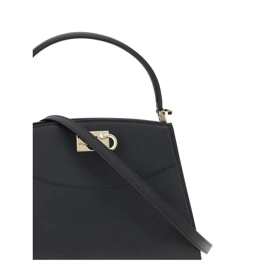 Black Calf Leather Bos Taurus Handbag