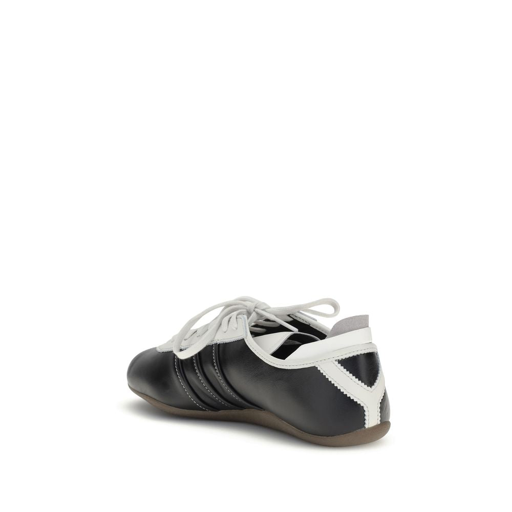 Black Calf Leather Bos Taurus Low Top Sneakers