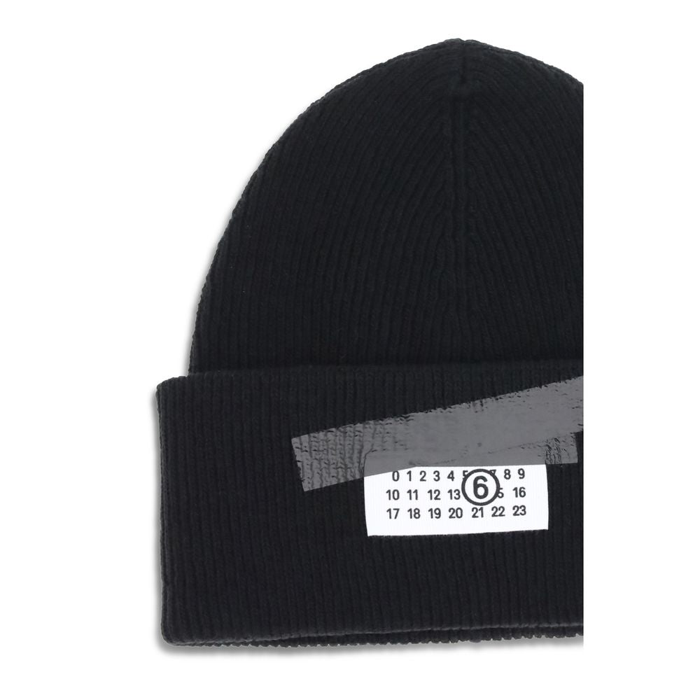 Black Wool Beanie