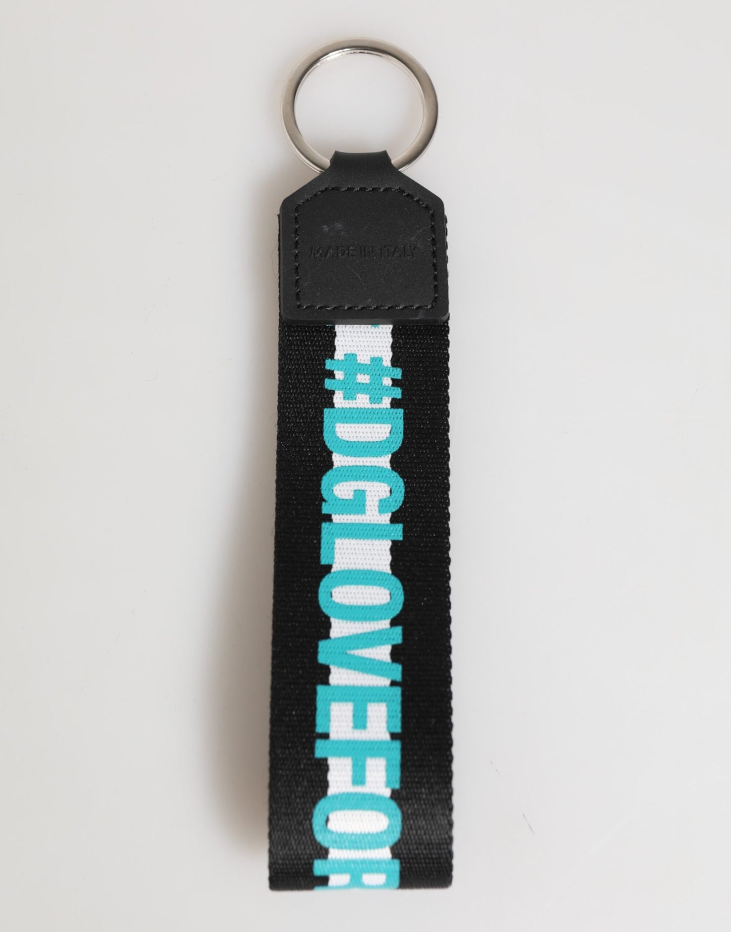 Multicolor Logo Polyester Brass Holder Keychain Keyring