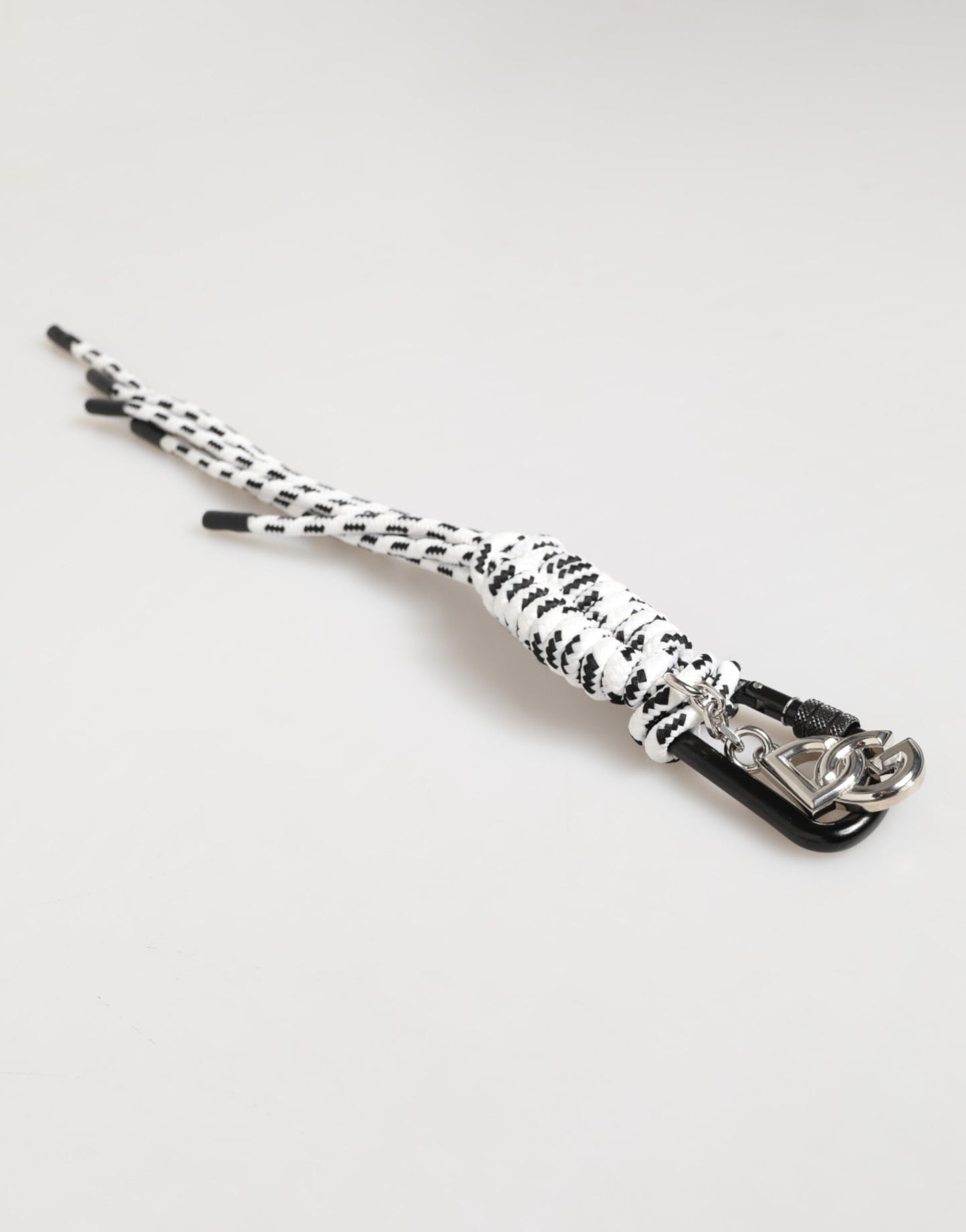 Multicolor Polyester Tape String DG Logo Keychain Keyring