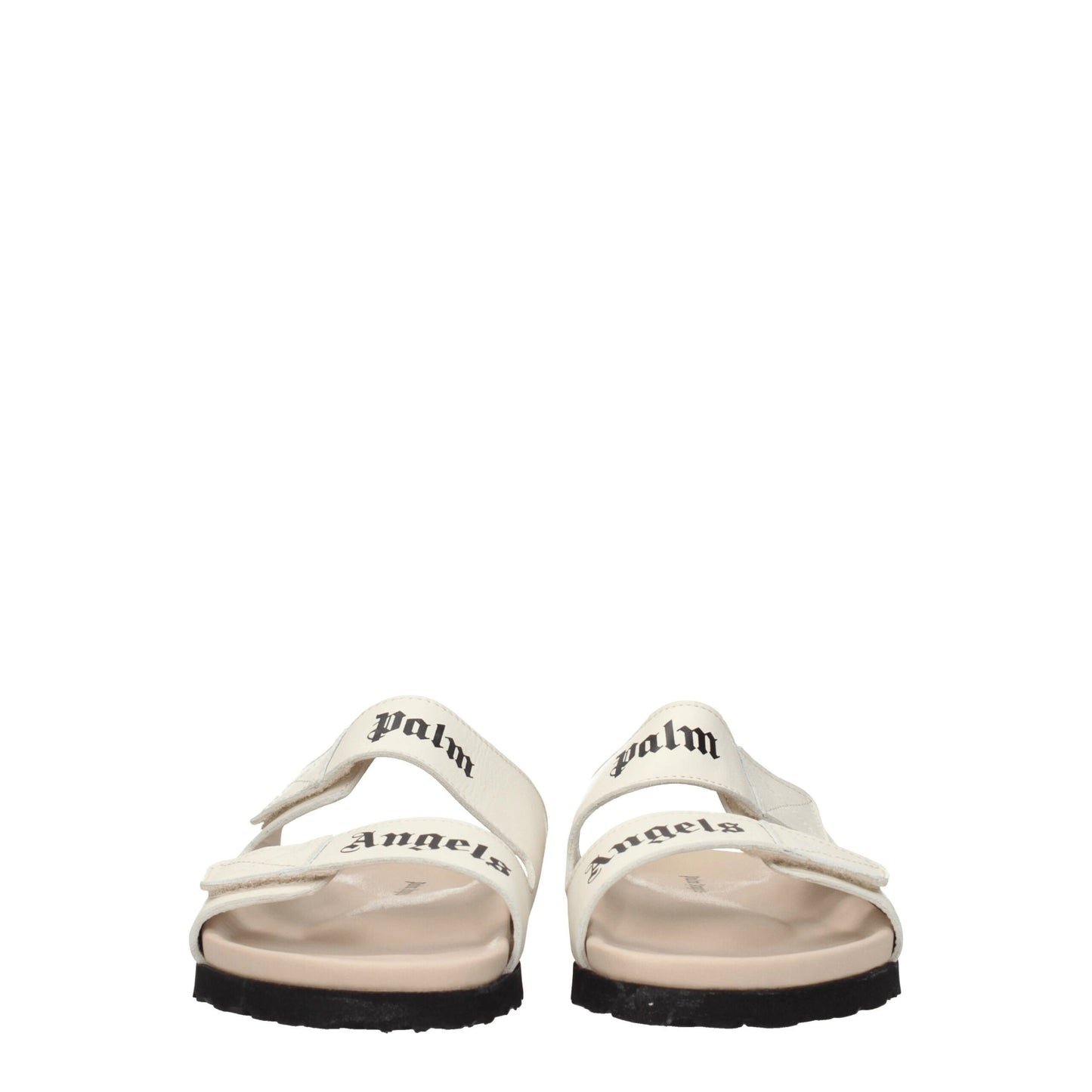 Beige Leather Slippers
