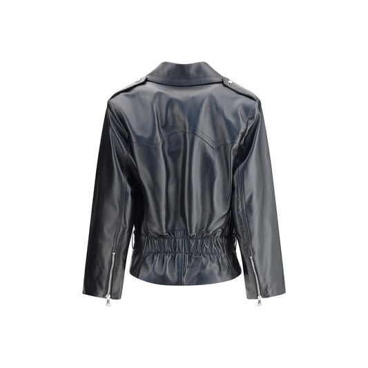 Black Leather Biker Jacket