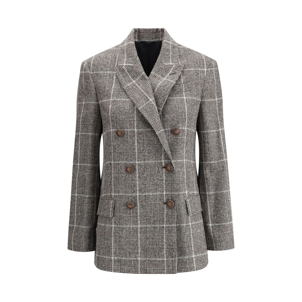 Gray Alpaca Vicugna Pacos Blazer