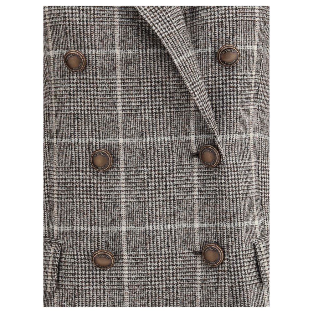 Gray Alpaca Vicugna Pacos Blazer