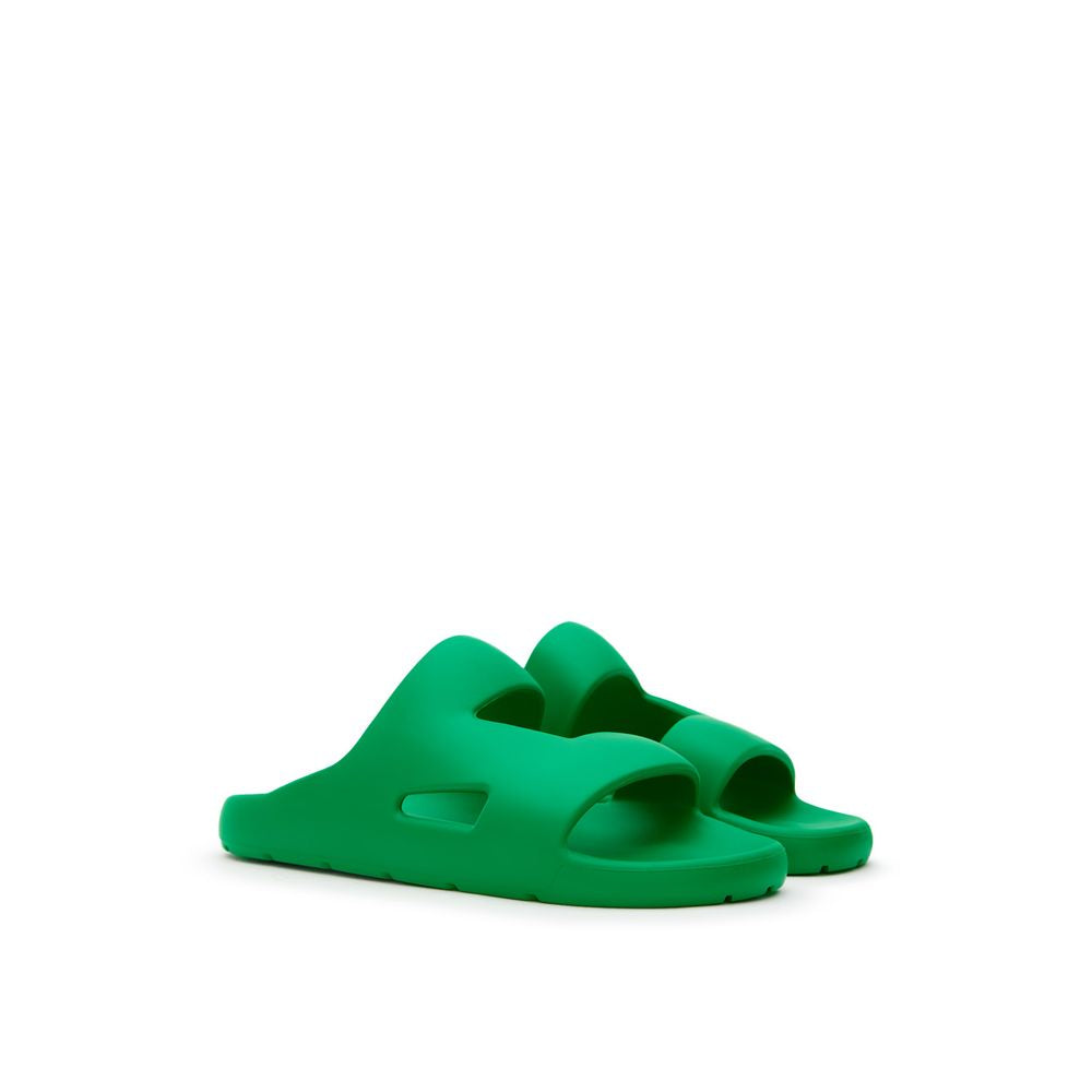 Green Cotton Slippers