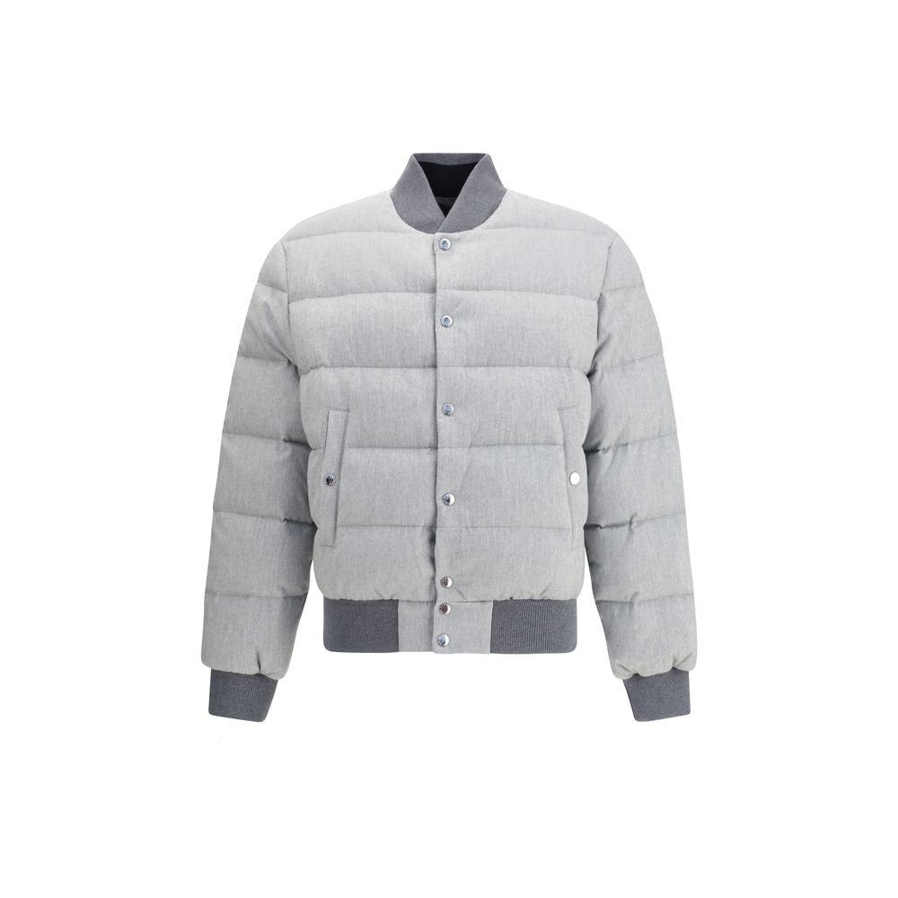 Gray Cotton Bomber