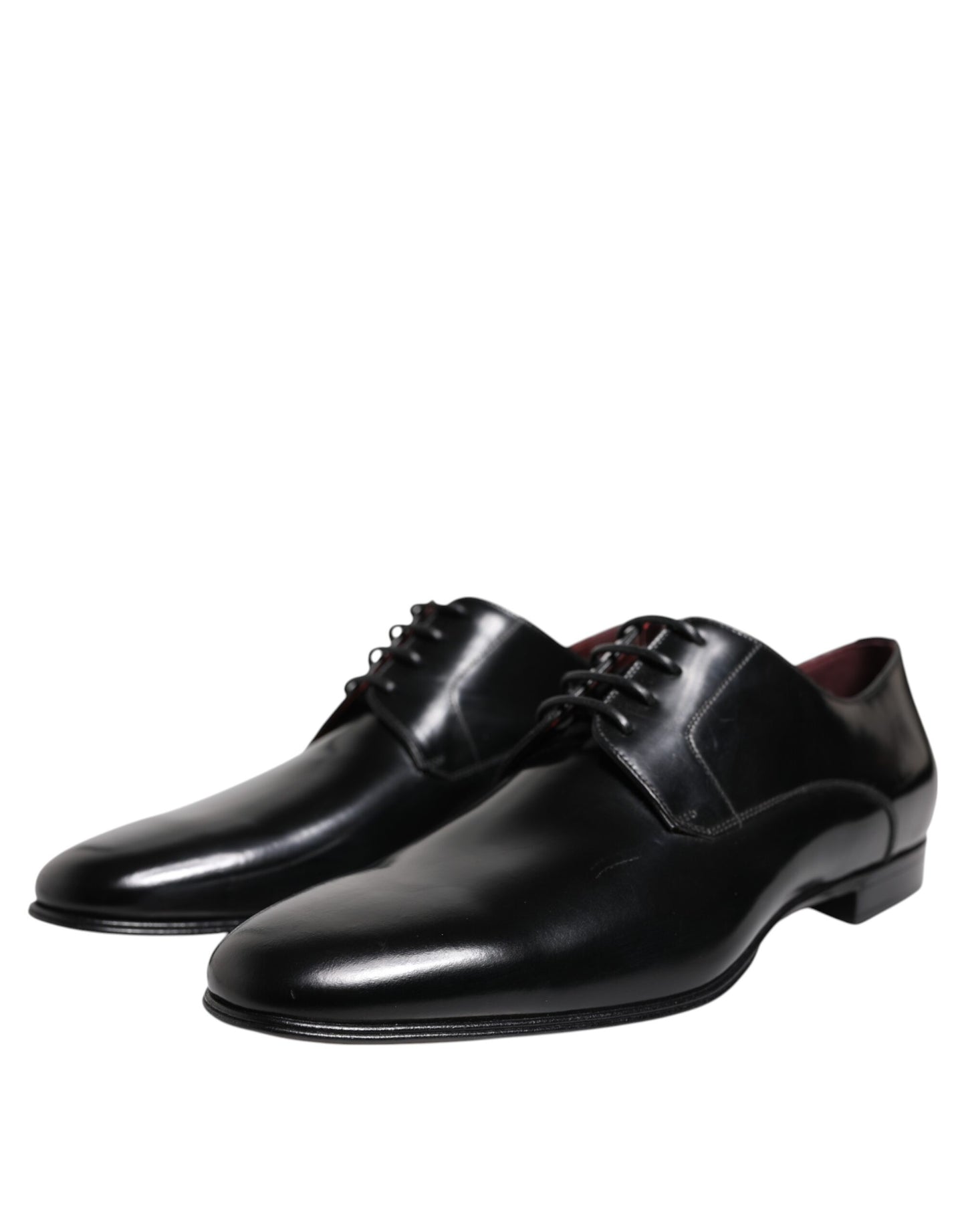 Men Dress Black Calfskin Leather Derby Shoes