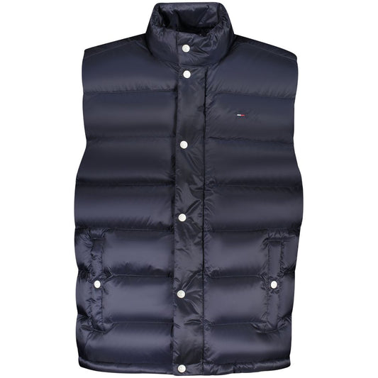 Blue Nylon Men Jacket