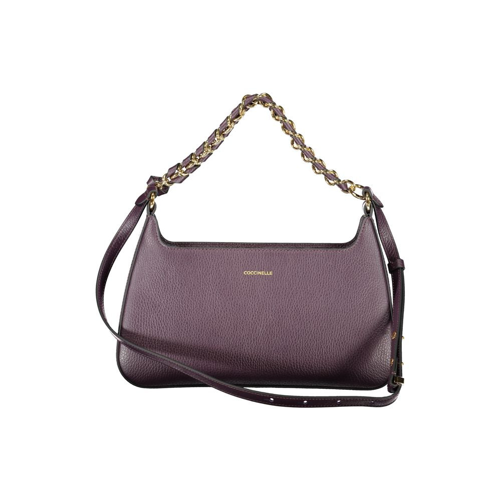 Purple Leather Women Handbag