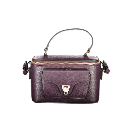 Purple Leather Women Handbag