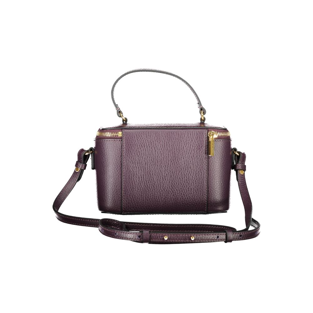 Purple Leather Women Handbag