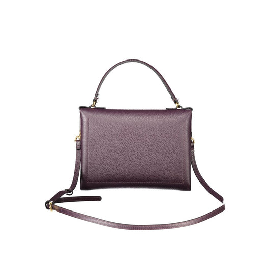 Purple Leather Women Handbag