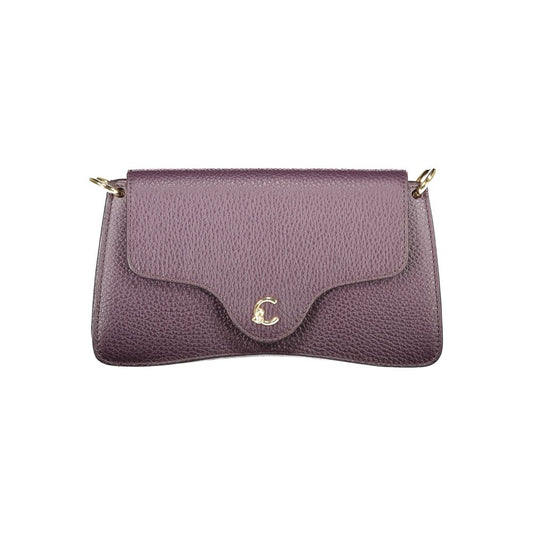 Purple Leather Women Handbag