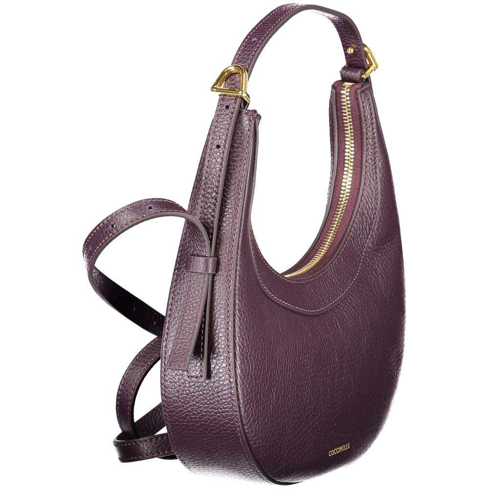 Purple Leather Women Handbag