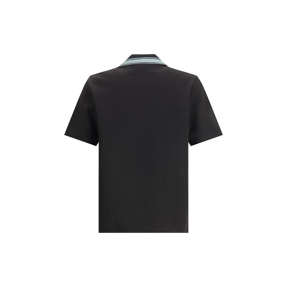Black Viscose Polo Shirt
