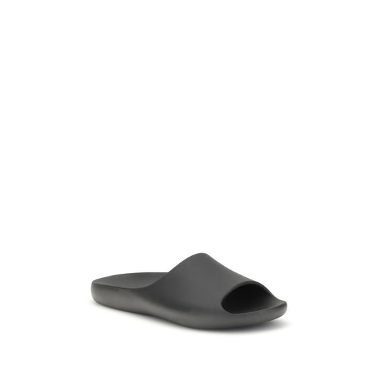 Black Rubber Slippers