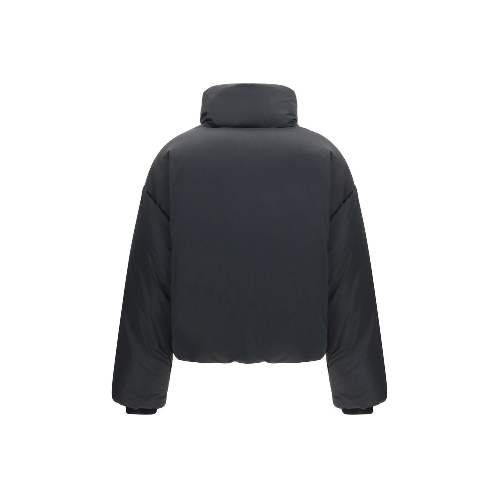 Black Polyamide Full-Length Jacket