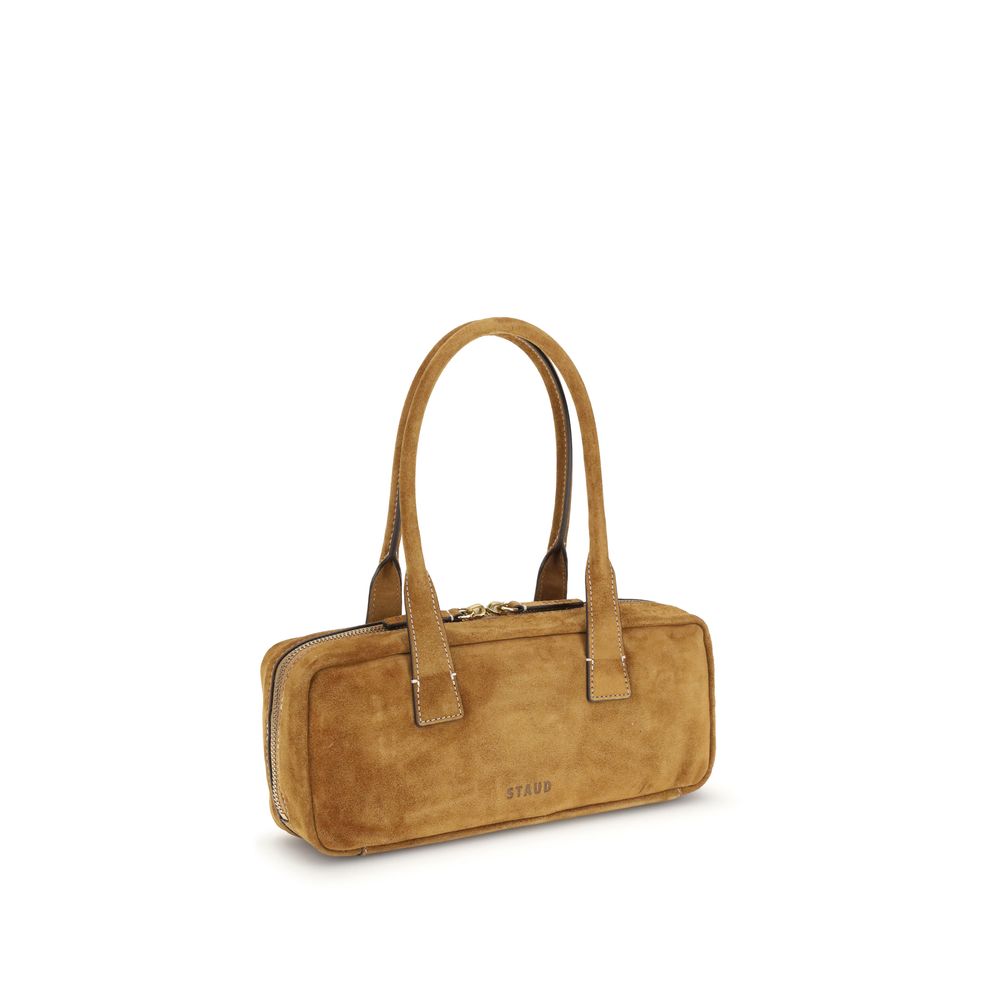 Beige Calf Leather Bos Taurus Shoulder Bag