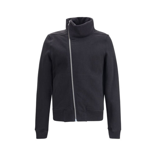 Black Cotton Full-Length Jacket