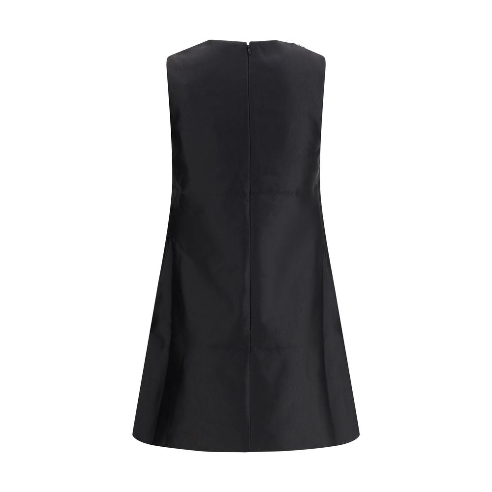 Black Polyester Casual Dress