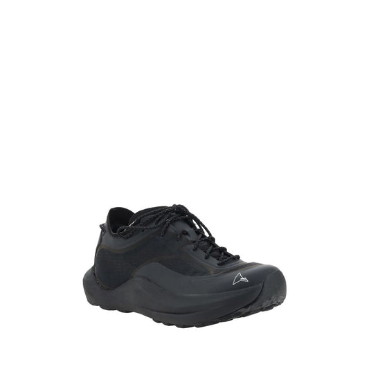 Black Rubber Athletic Sneakers