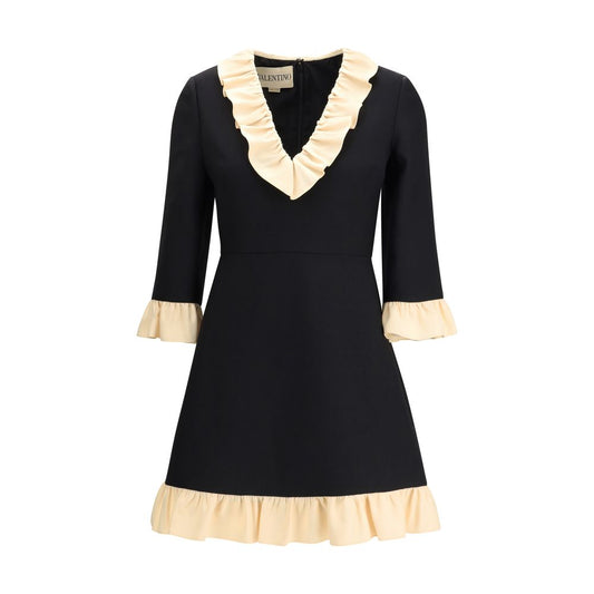 Black Fleece Wool Cocktail Dress