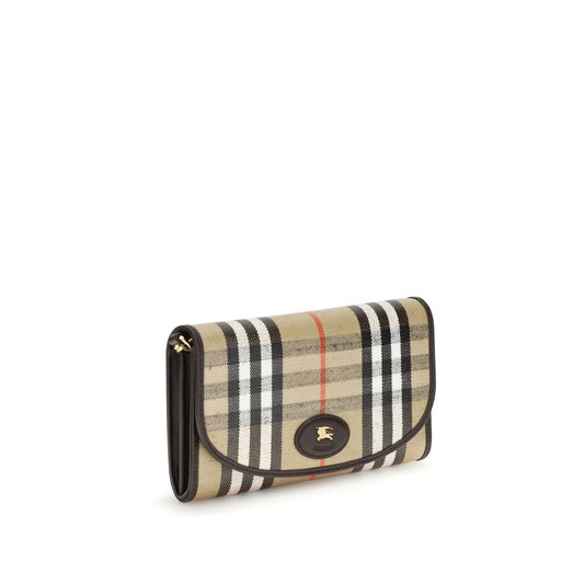 Beige Cotton Clutch Bag