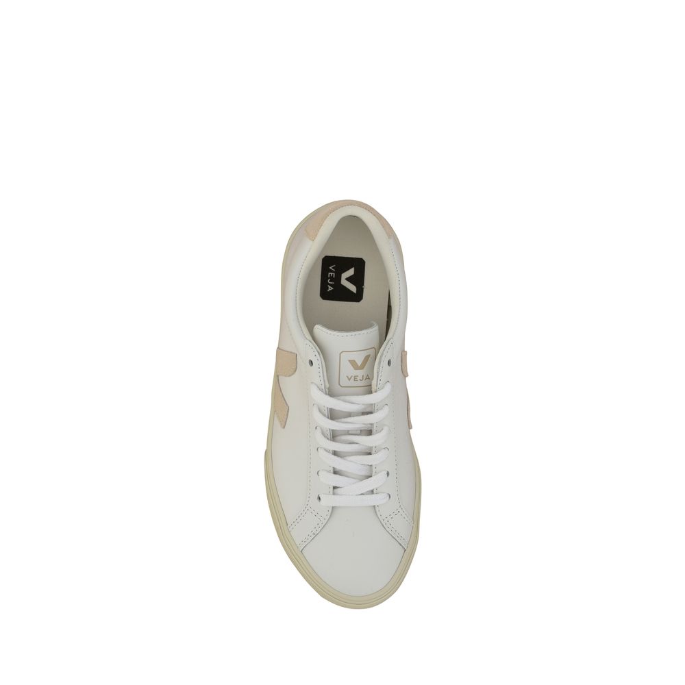 White Calf Leather Bos Taurus Sneakers