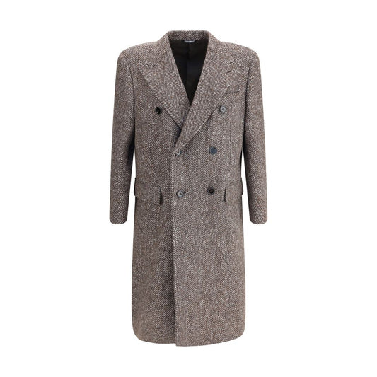 Gray Fleece Wool Coat