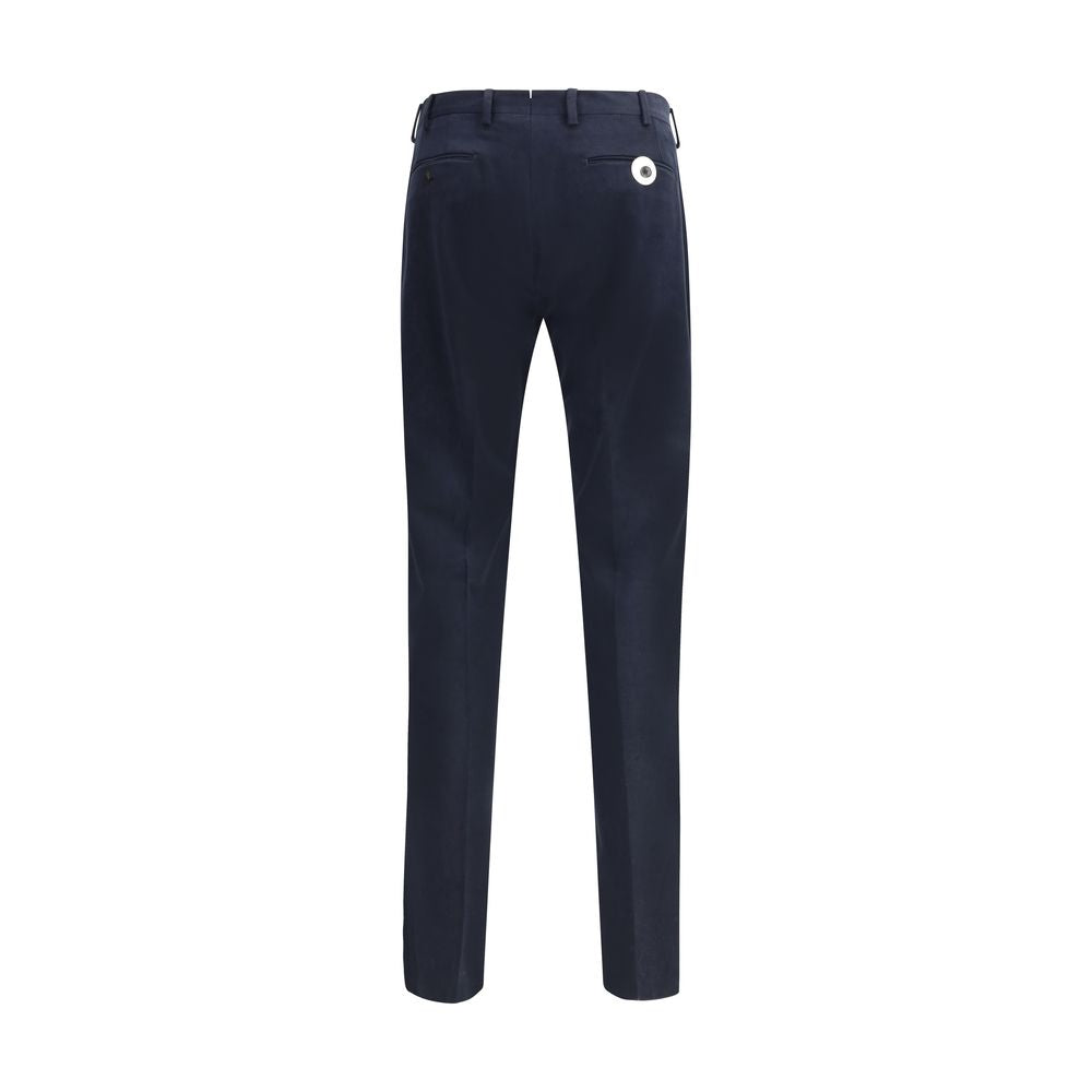 Blue Cotton Chino Pants