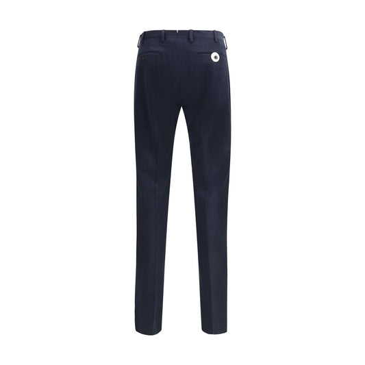 Blue Cotton Chino Pants