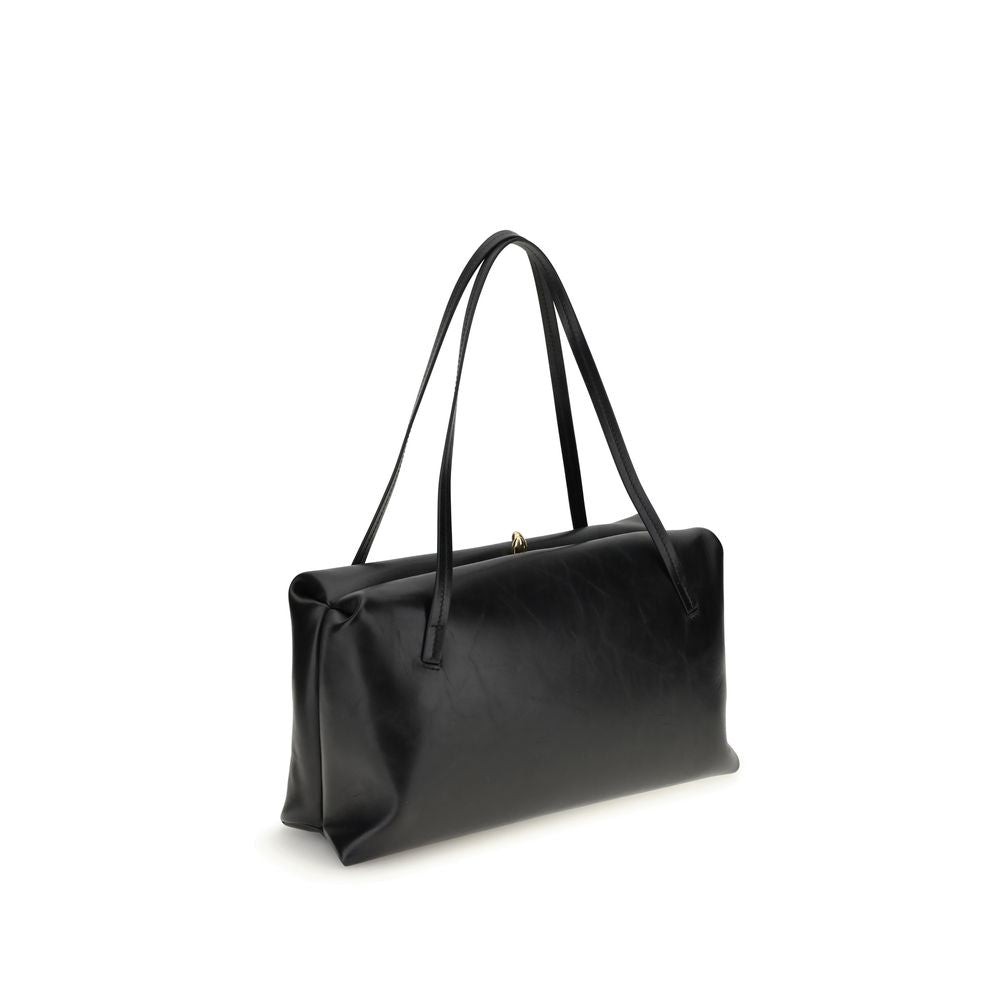 Black Calf Leather Bos Taurus Shoulder Bag