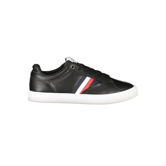 Black Leather Men Sneaker