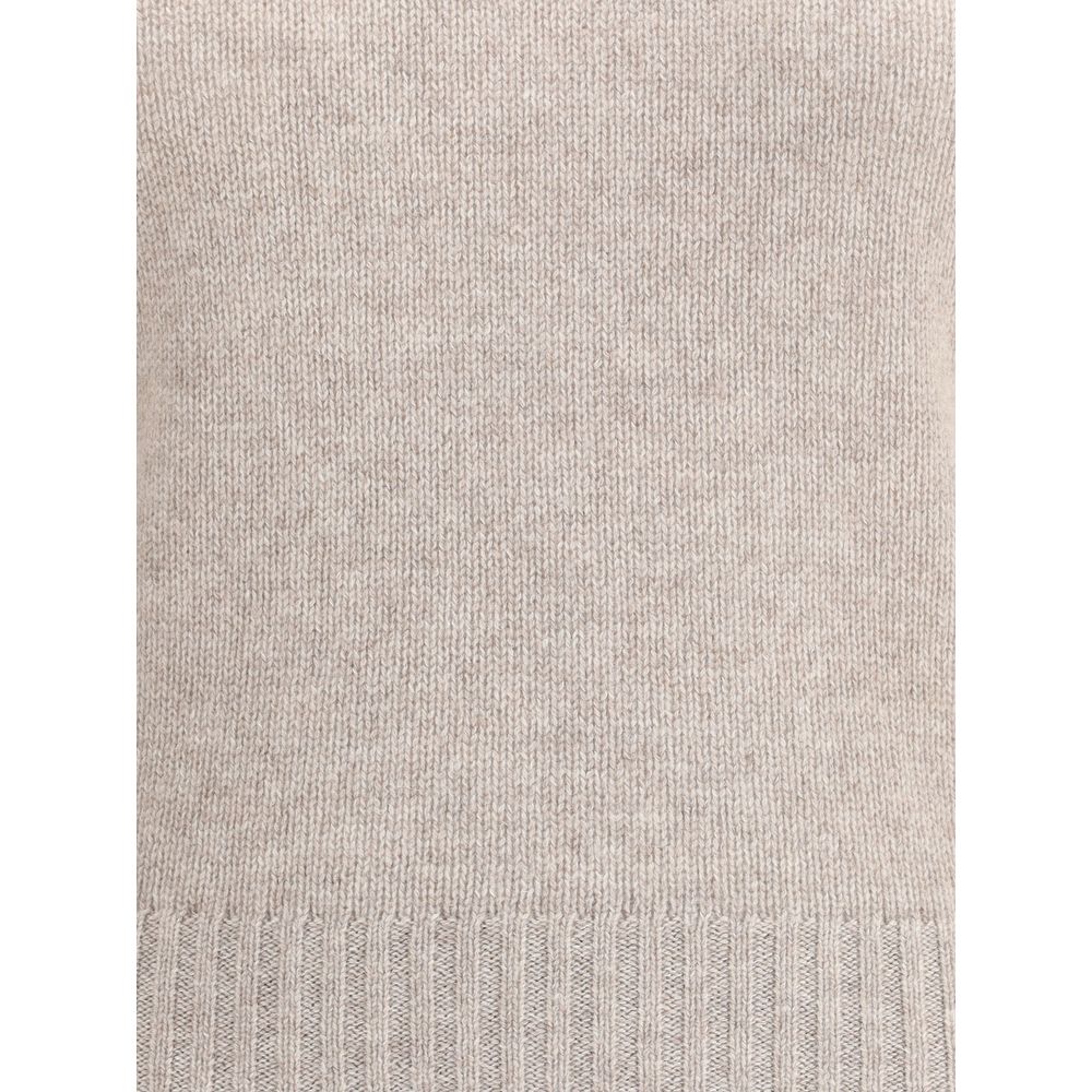 Beige Cashmere Cashmere Sweater