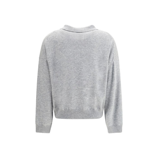 Gray Fleece Wool Sweatshirt