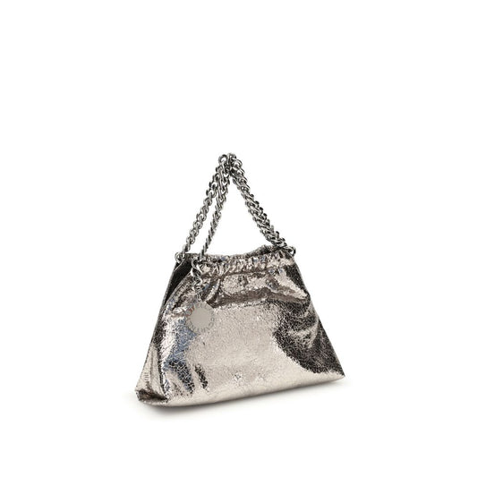 Metallic crackle-effect Falabella Shoulder Bag