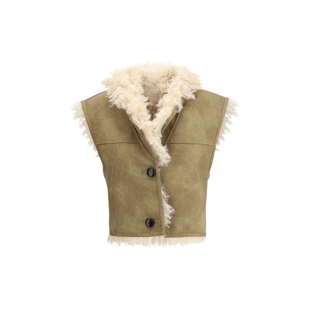 Shearling faux leather Clara Gilet