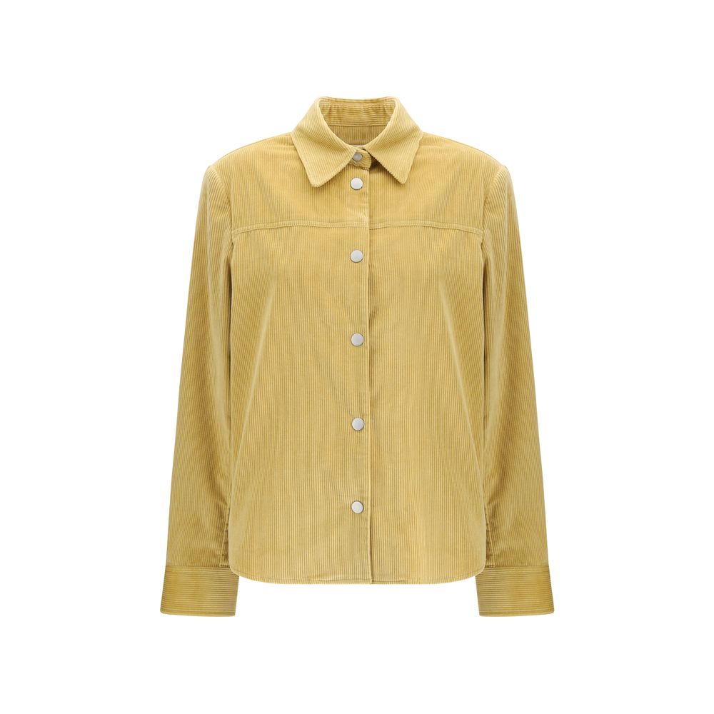 Yellow Cotton Denim Jacket