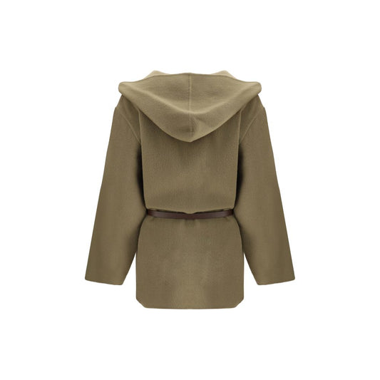 Brown Fleece Wool Coat