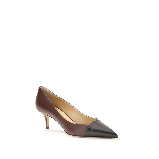 Multicolor Calf Leather Bos Taurus Mid Heel Pumps
