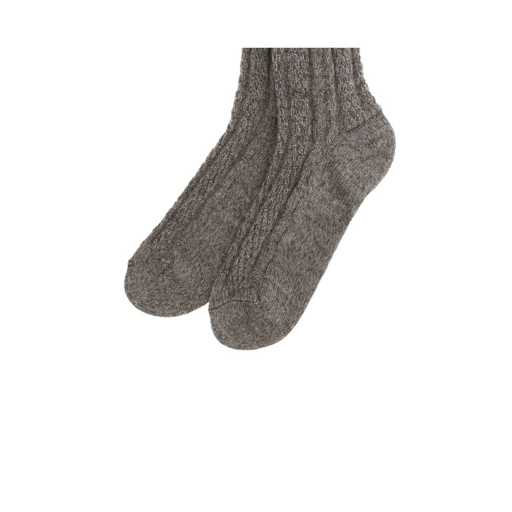 Brown Wool Socks