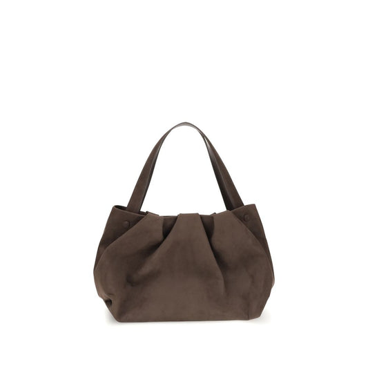 Brown Other Fibres Shoulder Bag