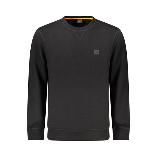 Black Cotton Sweatshirt