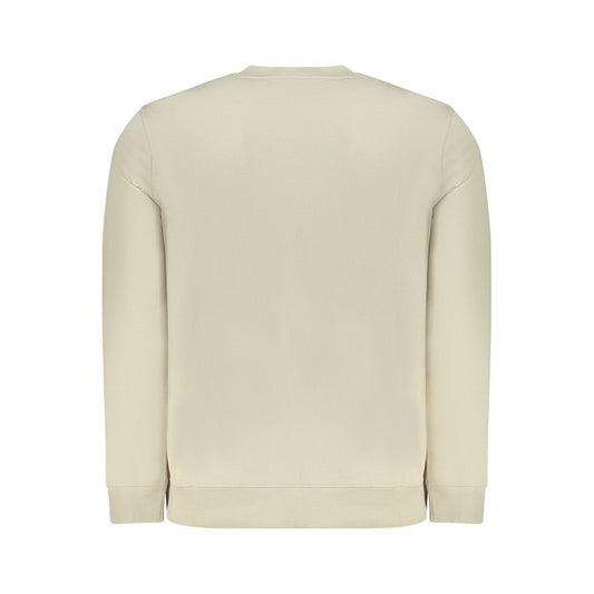 Beige Cotton Men Sweater