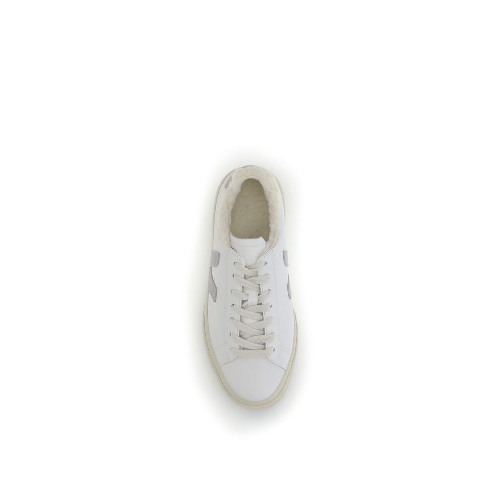 White Calf Leather Bos Taurus Low Top Sneakers