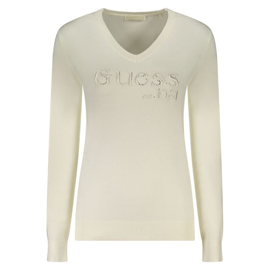 White Viscose Women Sweater